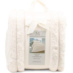 MAGASCHONI Faux Fur Luxury Comforter Set